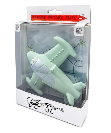 Chewy Teeth-32 Airplane Teething Toy - 100% Natural Havea Rubber - Buy Online on SooperMarket.com