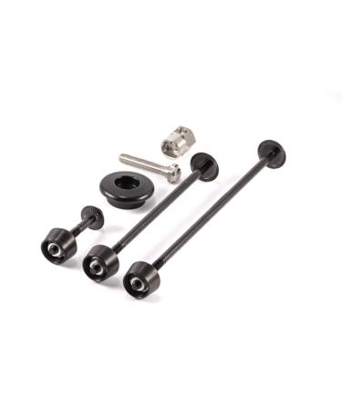 Pitlock Set 02/GA front and rear wheel seat post Ahead system black