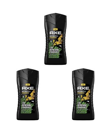 Axe shower gel Wild Mojito & Cedarwood for long -lasting freshness and fragrance after the shower dermatologically tested 250 ml 1 piece (pack with 3) 250 ml (3 -pack)