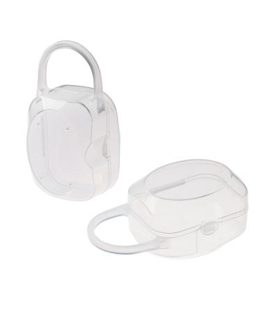 Accmor Pacifier Case  Pacifier Container  Baby Pacifier Holder Box for Travel  BPA Free  2 Pack 2 Count (Pack of 1)