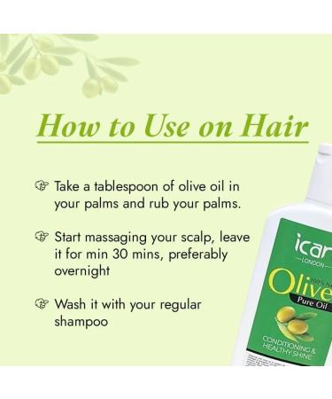 ican London Natural Olive Oil For Hair & skin 100ml - Buy Online on SooperMarket.com