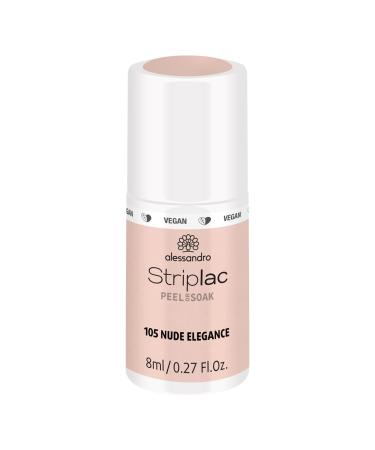 Alessandro Striplac UV nail polish Nude Elegance-gentle and long-lasting-easy distance thanks to peel-off technology-vegan and free of animal experiments-8 ml