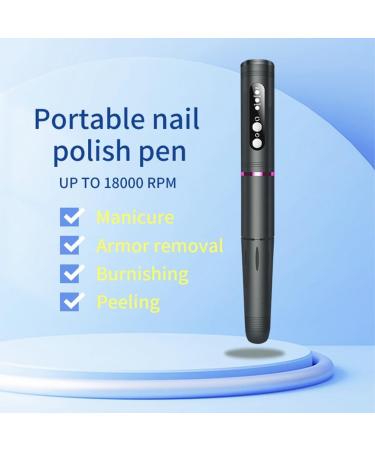 Wispbreeze Electric Nail Electric Nail Instrument for Instrument Wireless Manicure Pedicure Set Nail File Electric USB Rechargeable18000 Rpm 3 Speed Levels - Buy Online on SooperMarket.com