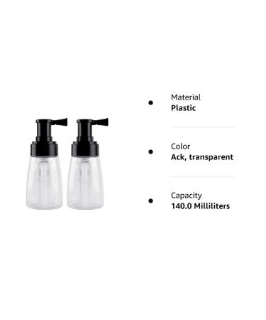 Barber Powder Spray Bottle Set - Refillable Hair Fiber Applicator for Hair Salon & Home Beauty - 2 Pack (140ml+140ml) - Buy Online on SooperMarket.com