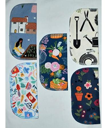Set of 5 Gardening Love 1 Ply Printed Flannel Little Wipes 8x8 Inches - Buy Online on SooperMarket.com
