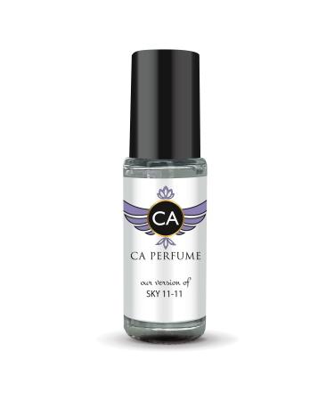 CA Perfume Impression of Emra Sky 11-11 For Women & Men Replica Fragrance Body Oil Dupes Alcohol-Free Essential Aromatherapy Sample Travel Size Concentrated Long Lasting Roll-On 0.14 Fl Oz/4ml-X1