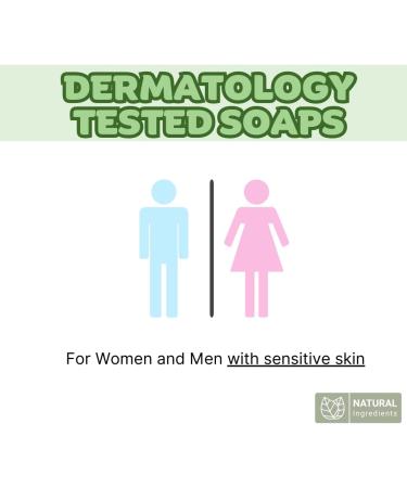 Buy 9 Hypoallergenic Bar Soaps for Sensitive Skin | Natural Chamomile Oil | Ideal for Men & Women - International Shipping Available - Buy Online on SooperMarket.com