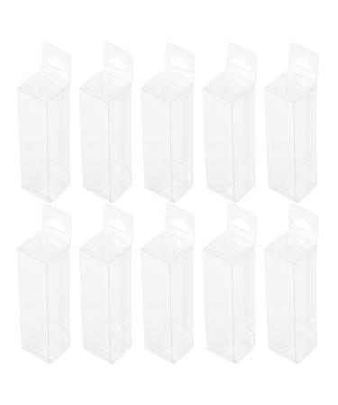 25pcs Boxes Transparent Lip Gloss Box Transparent Lipsticks Holder Portable Lip Balm Pouches Clear Lip Balm Money Holders Clear Lipsticks Case Plastic Lip Balm Pouch
