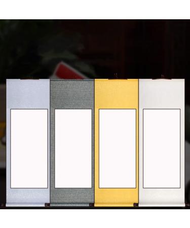 STOBOK 2pcs Blank Rice Paper Scroll Decked Accessories Quill Household Blank Scroll Office Set Wall Hanging Silverx2pcs 1.5X40X117CMx2pcs - Buy Online on SooperMarket.com