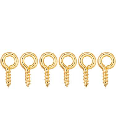 BEADIA Gold Plated 4mmx8mm Screw Eye Pins for Jewelry Making - 600pcs - Buy Online on SooperMarket.com