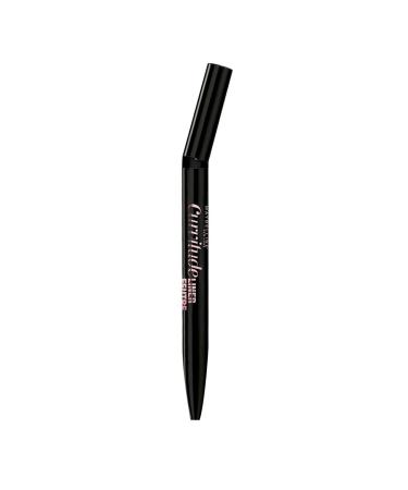 Maybelline New York Liquid Eyeliner with very precise tip and kinked shape for light handling curvitude liner No. 1 black (black) 1 piece 1 piece 1 piece (1 Pack) 1 black