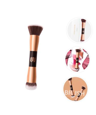 Shop Housoutil Double-Ended Makeup Brush - Flat Top Foundation & Contour Brush for Mineral Makeup | Premium Quality Cosmetics Tool - Buy Online on SooperMarket.com
