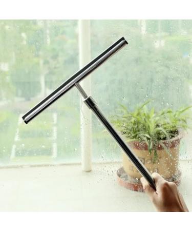 Wiper Glass Scraper Bathroom Household Glass Magnetic Window Cleaners Telescopic Rod Lengthened 60cm Cleaning Brush Tools - Buy Online on SooperMarket.com
