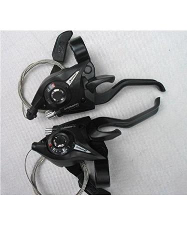 SHIMANO Saint-EF51 &Manette de drailleur Combo Set 3 x 8-Paire de Cable de changement de vitesse et embouts
