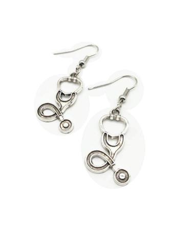 Stethoscope Earrings Syringe Earrings Ambulance Earrings 2Pairs #3