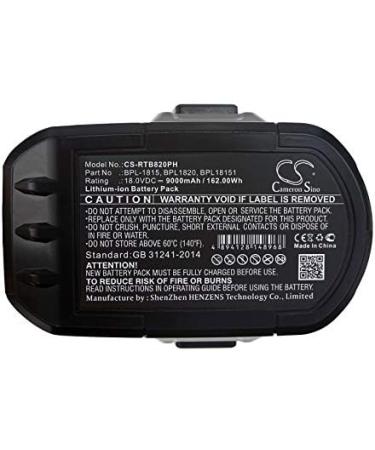 Replacement Battery for Ryobi ABP1801 ABP1803 BCP1817/2SM BPL1815 - International Shipping Available - Buy Online on SooperMarket.com