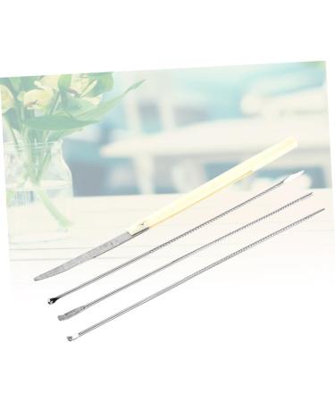 Stainless Steel Ear Tool Set - Long Handle Ear Pick, Scoop, Spoon - Silver Ear Suit Set - Buy Online on SooperMarket.com
