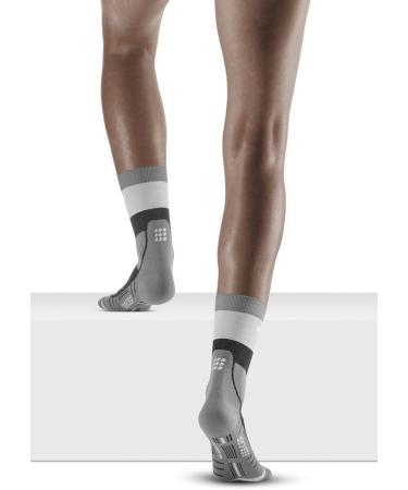 CEP Women's Hiking Light Merino Mid Cut Socks | Compression Trekking Socks for Stability & Comfort | 27 Stone Grey - Buy Online on SooperMarket.com