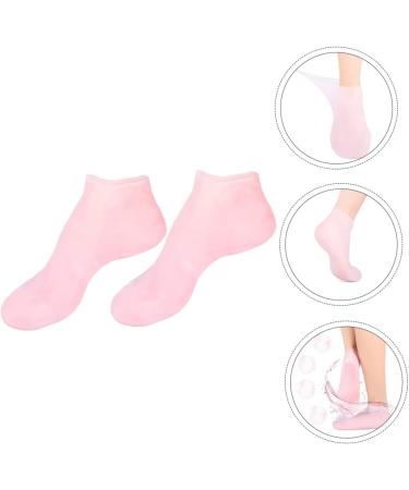 minkissy 2 Pairs Sock Skin Soles Gel Booties Moisturing Foot Moisturizing Foot Moisturizer Spa Stocking Skin Protect Soles Foot Lotion Spa Soften Women's Heel Silicone Gel Pink Sebs - Buy Online on SooperMarket.com