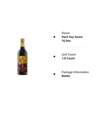 Lee Kum Kee Premium Dark Soy Sauce 16.9oz - Rich Flavor, 1-Pack 1.05 lb - Buy Online on SooperMarket.com