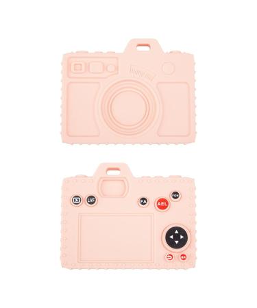 Yajexun Silicone Bite Rings for Toddlers | Chew Toy in Camera Shape - Soft Pink for Boys & Girls (3+ Months) - Buy Online on SooperMarket.com