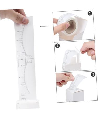 DOITOOL 1 roll Scale Measurer Auxiliary of Disposable Woman White Ruler Cosmetics Measuring Measure - Buy Online on SooperMarket.com