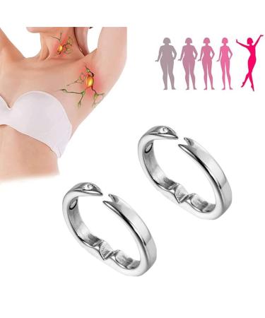 Cricia Magnetring Lymphdrainage 2 pieces magnetic lymphatic poisoning ring Apolloostory magnetring opening adjustable baretastic magnet ring lymphatic drainage