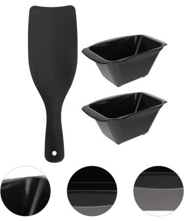 Minkissy 1 Set Hair Coloring Tools Hair Dying Cream Bowl Highlighting Board with Teeth Hair Colour Board Highlight Board for Hair Barber Salon Hairdressing Tools Modeling Abs Balance Board Black - Buy Online on SooperMarket.com