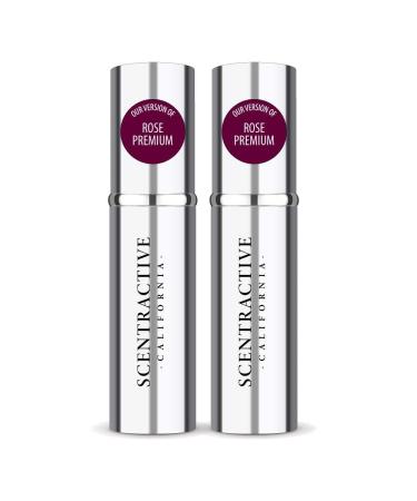 CA Perfume Impression of Emra Rose Premium For Women & Men Fragrance Concentrated Long Lasting Eau de Parfum Spray Refillable Glass Atomizer Bottle 0.17 Fl Oz/5ml-X2 EMRA ROSE PREMIUM 0.17 Fl Oz X 2