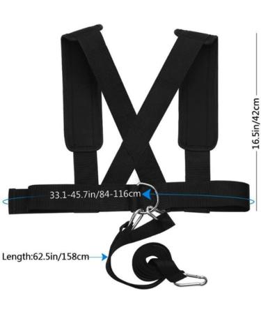 Adjustable Sled Harness Tire Pulling Belt | Speed Resistance Power Trainer for Weight Training - International Shipping Available - Buy Online on SooperMarket.com