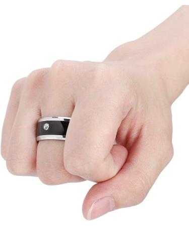 awstroe Easy to Use NFC Smart Ring  Metal Material Universal Smart Ring  for Mobile Phone(size7) - Buy Online on SooperMarket.com