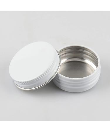 Buy 50pcs 15ml White Aluminum Screw Cap Cans - Ideal for Cosmetics & Crafts - International Shipping - Buy Online on SooperMarket.com
