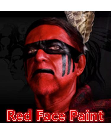 Go Ho Red Face Body Paint Makeup 25g - Professional Water-Based Creamy to Gel Body Painting Palette for Cosplay, SFX, Costumes, Festivals, Halloween - Buy Online on SooperMarket.com