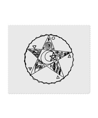 Azeeda 2 x 'Pentagram with Elements' Microfiber Lens / Glasses Cleaning Cloths (LC00018728)