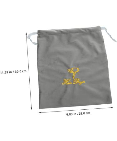 BELLIFFY 2pcs Hair Dryer Storage Bag Storage Bag for Hair Dryer Hair Dryer Bags Drawstring Pouch Blow Dryer Pouch Travel Hair Dryer Bag Drawstring Storage Bag Hair Blow Dryer Bag 30.00X25.00X0.50CM Grey - Buy Online on SooperMarket.com