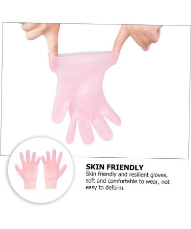 minkissy 2 Pairs Whitening Moisturizing Gloves Cotton Gloves for Dry Hands Hand Treatment Cracked Hands Grooming Glove Bedtime Gloves Gel Moisturizing Gloves Sokcs Anti-Crack Sebs Sock Miss - Buy Online on SooperMarket.com