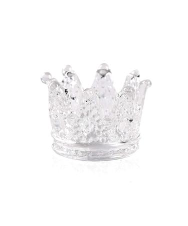Alexnailart Nail Art Dappen Dish Glass Crystal Cup Crown Pen Holder Mini Nail Art Acrylic Liquid Powder Dappen Dish Manicure Tool for Home Salons