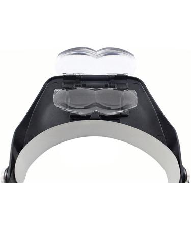 Head Mount Magnifier with LED Lights Headband Magnifier Head-Mounted Glass 1.2X 1.8X 2.5X 3.5X Lens Head Mount Magnifier Jewelers Glasses - Buy Online on SooperMarket.com