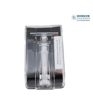 Buy MERKUR 34C Short Handle Classic Safety Razor Set Heavy Duty with 10 Blades for Ultimate Shaving Experience - International Shipping Available - Buy Online on SooperMarket.com