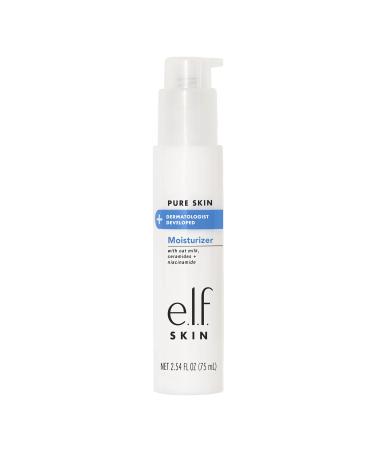 e.l.f. Pure Skin Moisturizer  Creamy & Weightless Daily Moisturizer  Helps Protect The Skin's Barrier & Replenish Natural Moisture  2.54 fl oz