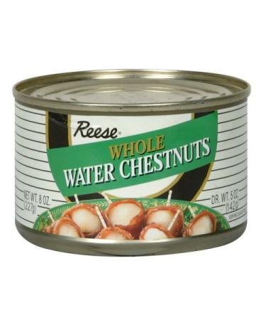 Reese Whole Water Chestnuts 8 oz (Pack of 3) 8 Ounce (Pack of 3)