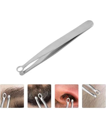 1pc Nose Hair Scissors Nose Hair Remover Eyelash Tweezers Eyebrows Hair Removal Round Tip Nasal Hair Tweezers Eyebrow Clippers Trimmer Nail Baby Pluck Hair Stainless Steel Slicer - Buy Online on SooperMarket.com
