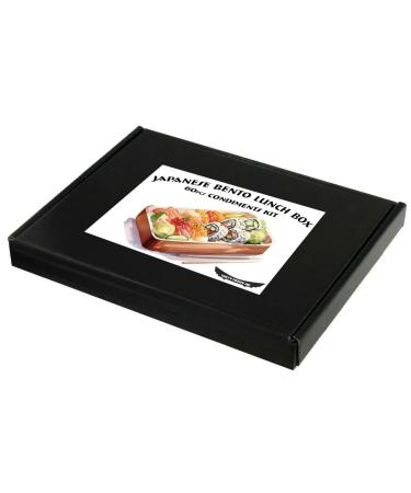 Japanese Sushi Bento Lunch Box 60 Piece Condiments Pack: 20 X Sushi Ginger Sachets 20 X Wasabi Sachets 20 X Soy Sauce Sachets for Your Sushi Lunches