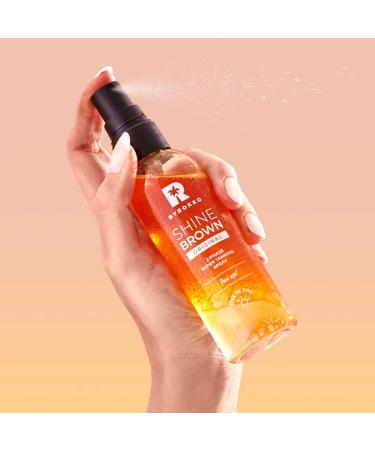 BYROKKO Aloe Vera 2-Phase Soothing Mist & Shine Brown Tanning Spray Oil | Hydrating Sunbathing & Tanning Solution with Hyaluronic Acid - Shop Internationally - Buy Online on SooperMarket.com