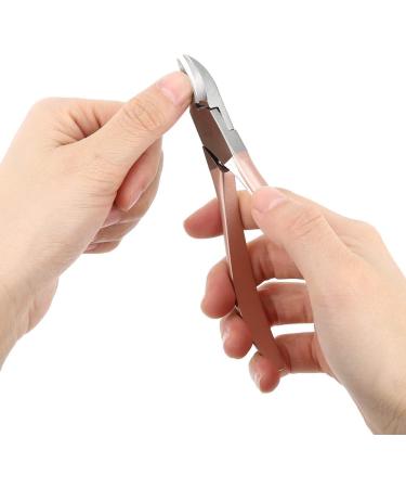 Stainless Steel Nail Clipper Stainless Steel Eagle Beak Rose Gold for Trimming Nails Built in Spring Nail Cutter Fingernail Toenail Clipper Pedicure Tool for Dead Skin (nail nail file - Buy Online on SooperMarket.com