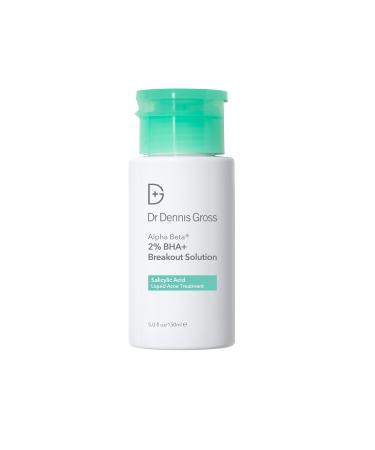 Dr Dennis Gross Alpha Beta 2% BHA+ Breakout Solution Minimizes Pores Clear & Prevent Breakouts 5 Fl Oz