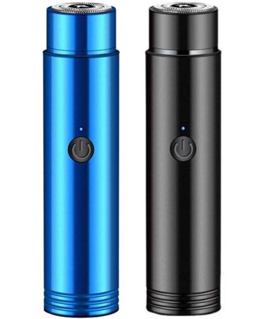 Mini Electric Shaver for Men Portable Car Rechargeable Shaver USB Rechargeable Razor Wet & Dry Use Rotary Electric Shaver for Travel Blue - Buy Online on SooperMarket.com