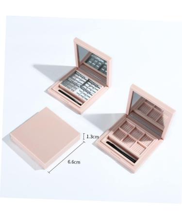 HAPINARY 2pcs Empty Eyeshadow Dish Cosmetics Palette Pans Travel Containers for Toiletries Highlighters 1 count (Pack of 1) Pink - Buy Online on SooperMarket.com