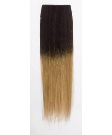 Forever Young UK 18" Dip Dye Ombre Clip-in Remy Human Hair Extensions Medium Brown to Golden Blonde