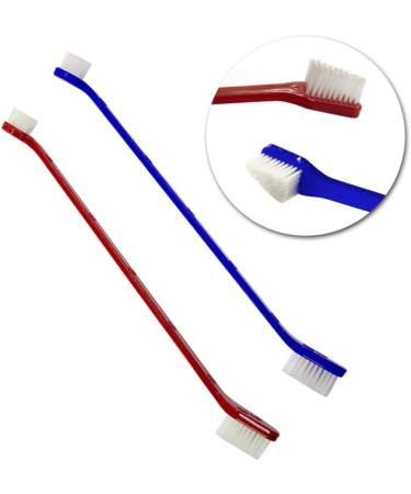 Sosoport 2pcs Set Pet Toothbrush Big Head Toothbrush Soft Dogs Finger Toothbrush Cat Double Head Toothpaste - Buy Online on SooperMarket.com